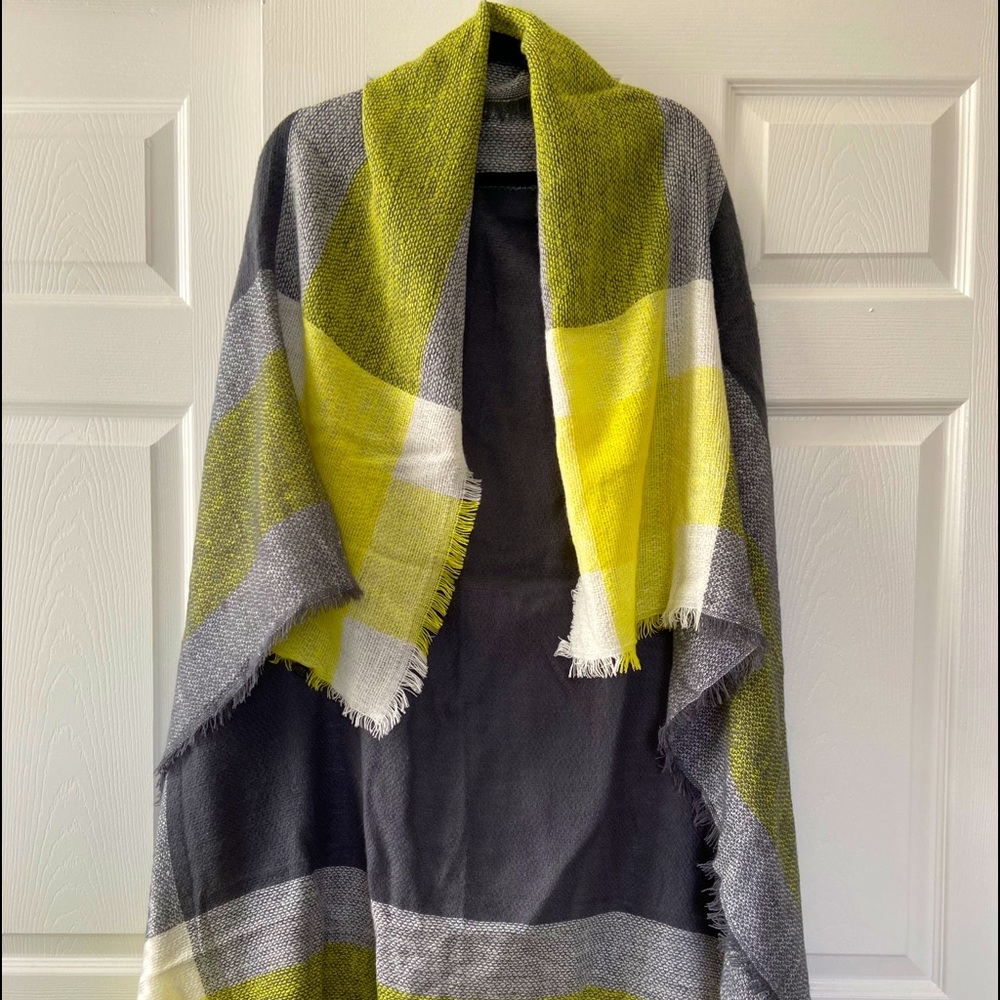 Plaid Blanket scarf